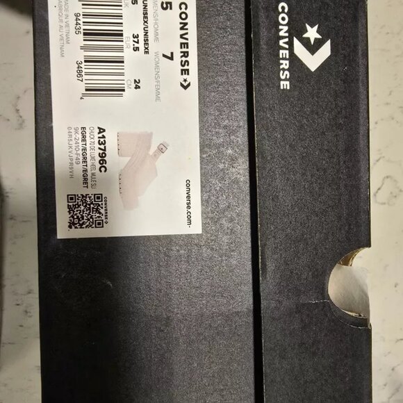 Chuck 70 De Luxe Heel Sandal Platform 2025 WHITE Women's Size 7 A13796C NEW - Picture 11 of 16